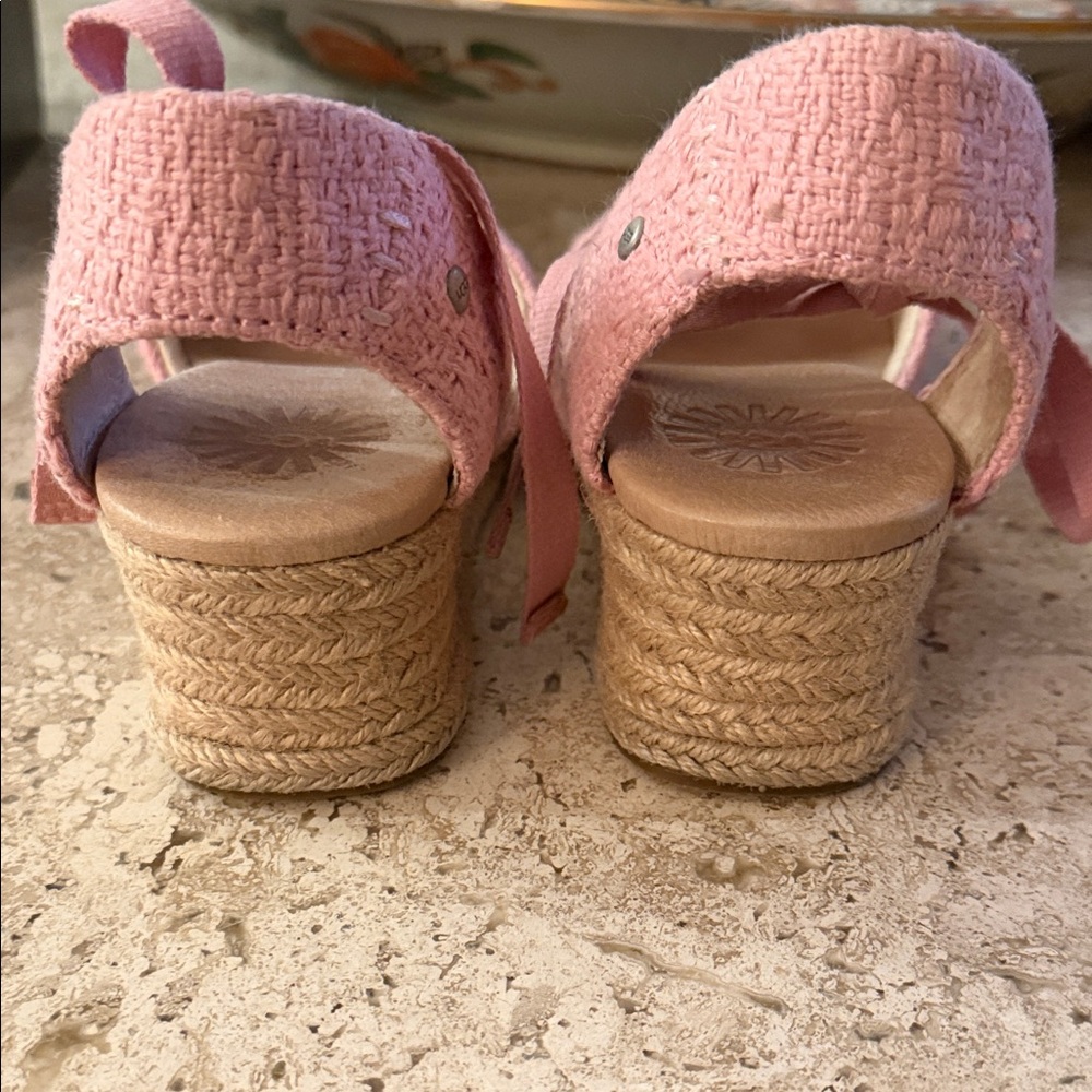 UGG Pink Women's Espadrille Sandals - Picture 4 of 5